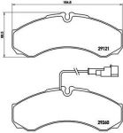 Brembo P 56 069 комплект тормозных колодок, дисковый тормоз на IVECO DAILY II автобус