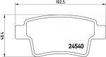 BREMBO КОМПЛЕКТ ТОРМОЗНЫХ КОЛОДОК, ДИСКОВЫЙ ТОРМОЗ (P 61 085)