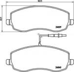 Brembo P 61 104 комплект тормозных колодок, дисковый тормоз на FIAT ULYSSE (179AX)