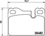 Brembo P 65 003 комплект тормозных колодок, дисковый тормоз на PORSCHE 928
