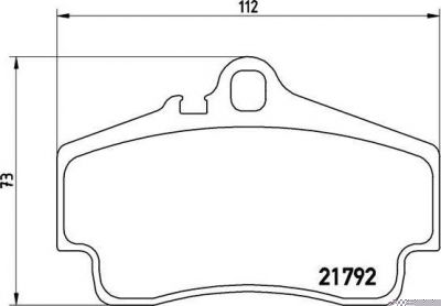 BREMBO КОМПЛЕКТ ТОРМОЗНЫХ КОЛОДОК, ДИСКОВЫЙ ТОРМОЗ (P 65 008)