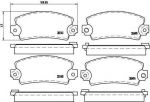 Brembo P 68 001 комплект тормозных колодок, дисковый тормоз на RENAULT 18 Variable (135_)
