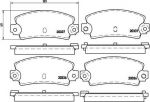 Brembo P 68 002 комплект тормозных колодок, дисковый тормоз на RENAULT 25 (B29_)