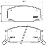 Brembo P 83 031 комплект тормозных колодок, дисковый тормоз на TOYOTA PREVIA (TCR2_, TCR1_)