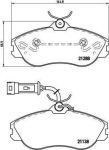 Brembo P 85 018 комплект тормозных колодок, дисковый тормоз на AUDI 100 (44, 44Q, C3)