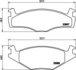 Brembo P 85 024 комплект тормозных колодок, дисковый тормоз на VW POLO Variant (6KV5)