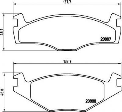 Brembo P 85 024 комплект тормозных колодок, дисковый тормоз на VW POLO Variant (6KV5)