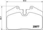 Brembo P 85 094 комплект тормозных колодок, дисковый тормоз на PORSCHE 911 кабрио (993)