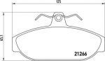 Brembo P 86 005 комплект тормозных колодок, дисковый тормоз на VOLVO 960 Kombi (965)
