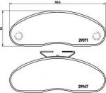 Brembo P B7 001 комплект тормозных колодок, дисковый тормоз на RENAULT TRUCKS B c бортовой платформой/ходовая часть