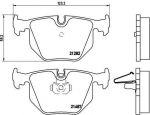 BREMBO Колодки задние E38/E53(X5) (34211163324, P06020)