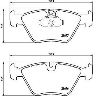 BREMBO Колодки передние E39 ->3,5 (34111163387, P06022) BREMBO Колодки передние E39 ->3,5 (34111163387, P06022)