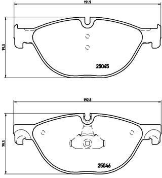 BREMBO Колодки передние 5-Serie(F10/F11)/7-Serie(F01/F02) 08-> (34116775322, P06076)