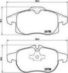 BREMBO Колодки передние OPEL Vectra C (1605095, P10011)