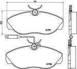 BREMBO Комплект тормозных колодок CITRO (GDB1105, P23068)
