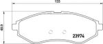 BREMBO Тормозные колодки CHEVROLET AVEO Hatchback 1.2 Kw 62 04/08 - > F (96534853, P24048)