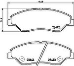 BREMBO Тормозные колодки ASIA MOTORS RETONA Closed Off-Road Vehicle 2.0 Kw 94 06/95 - 06/00 F (0K0453323Z, P30015)