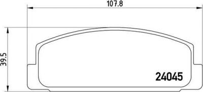 BREMBO Колодки задние MAZDA 6 (P49036)