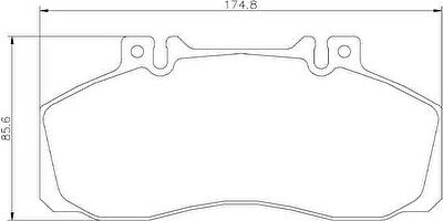 BREMBO Колодки тормозные MERCEDES-BENZ SPRINTER (905) 616 CDI Kw 115 04/01 (0014201520, P50065)