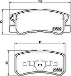 BREMBO Колодки задние MITSUBISHI Outlander all/Galant/Pajero+PSA C-Cross (P54031)