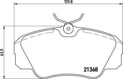 BREMBO Колодки передние OPEL OmA 2.6-3.0 91-94 OmB (1605033, P59016)