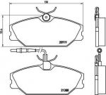 BREMBO Комплект тормозных колодок Renault Megane (BA0/1_) (7701206288, P68014)