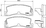 BREMBO Колодки задние TOYOTA/LEXUS (446612110, P83015)