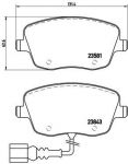 BREMBO Колодки тормозные VAG Fabia,Rooms,Praktik,Polo (6Q0698151C, P85077)
