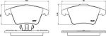 BREMBO Колодки тормозные VW MULTIVAN V (7HM, 7HF) 1.9 TDI Kw 62 01/06 (7H0698151C, P85107)