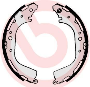BREMBO Колодки тормозные барабанные, комплект (S 56 529)