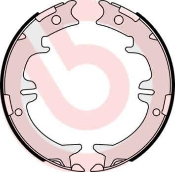 Brembo S 83 542 комплект тормозных колодок, стояночная тормозная с на TOYOTA PREVIA (MCR3_, ACR3_, CLR3_)