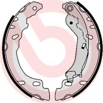 BREMBO Колодки тормозные барабанные Fiat 500 0.9 (77362615, S23529)
