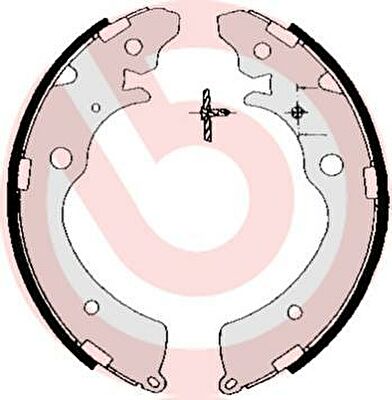 BREMBO Колодки барабанные HONDA CR-V (43153S10A01, S28507)
