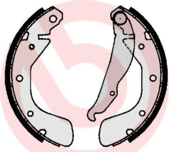 BREMBO Колодки барабанные OPEL CorA/B/C VecA AstF 91-95 (200x29) (1605811, S59511)