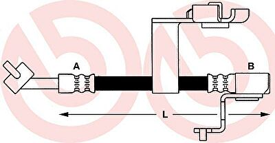 Brembo T 24 082 тормозной шланг на FORD ESCORT VII (GAL, AAL, ABL)