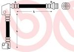 Brembo T 56 040 тормозной шланг на NISSAN PRIMERA (P10)