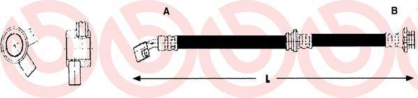 Brembo T 56 153 тормозной шланг на NISSAN PRIMERA (P10)