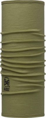 Шарф BUFF 2016-17 Wool BUFF Plain SLIM FIT MERINO WOOL BUFF SOLID LIGHT MILITARY (б/р:One Size)