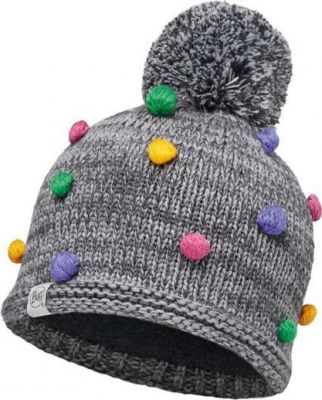 Шапка BUFF 2016-17 KNITTED KIDS COLLECTION CHILD KNITTED POLAR HAT BUFF ODELL GREY VIGORE (б/р:One Size)