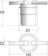 Champion L103/606 топливный фильтр на NISSAN STANZA (T11)
