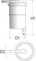 Champion L110/606 топливный фильтр на NISSAN PRIMERA Traveller (W10)