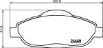 CITROEN/PEUGEOT Колодки передние PEUGEOT/CITROEN (16 132 593 80)