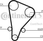 CONTITECH Ремень ГРМ TOYOTA 2.2-2.4 80-93 (130x25.4) (1356859027, CT521)