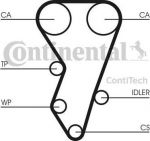 CONTITECH ремень ГРМ Citroen Xantia/ZX, Peugeot 306/405 2.0 16V 92> (CT864)