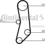 Contitech CT997 Ремень ГРМ FIAT 1.0-1.1 86-04 (125x15)