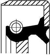 Corteco 12011478B уплотняющее кольцо, коленчатый вал на IVECO TurboStar