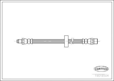 Corteco 19018504 тормозной шланг на VW LT 40-55 I фургон (291-512)