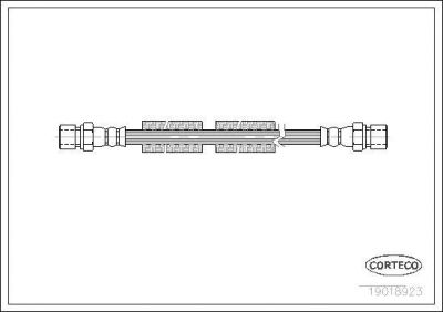 Corteco 19018923 тормозной шланг на VW LT 40-55 I фургон (291-512)
