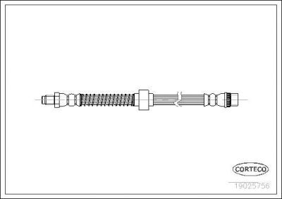 Corteco 19025756 Шланг тормозной