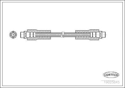 Corteco 19025845 тормозной шланг на SKODA SUPERB (3U4)